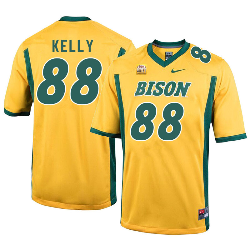 Men #88 Justice Kelly North Dakota State Bison College Football Jerseys Sale-Yellow